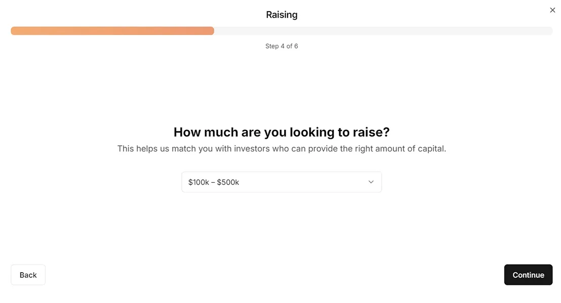 How much are you looking to raise