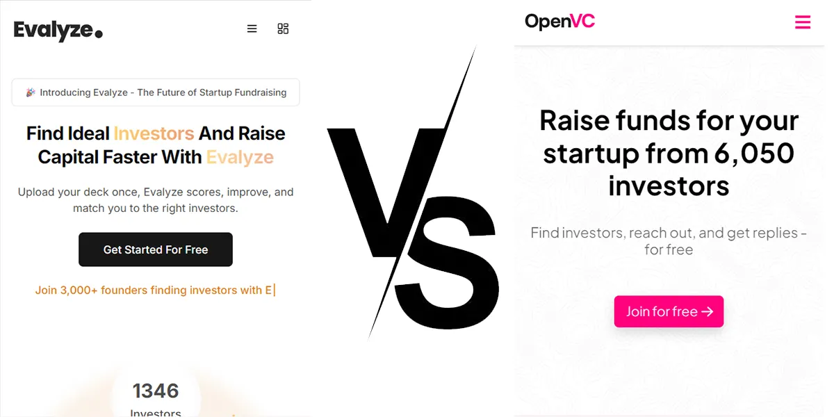 Evalyze vs. OpenVC: A Stage-by-Stage Founder's Journey Comparison